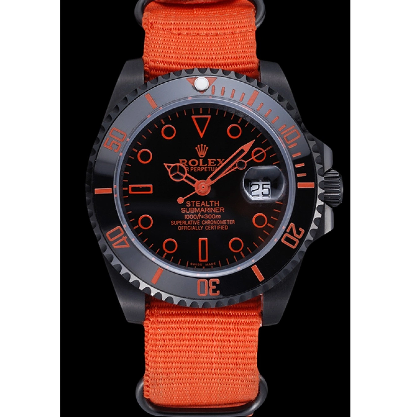Good Copy Rolex Watches 622011 Nylon Submariner Stealth Strap Rolex Orange 0712